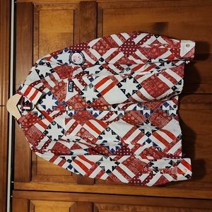 Kith for Team USA Starry Quilt Coaches Jacket Size Medium